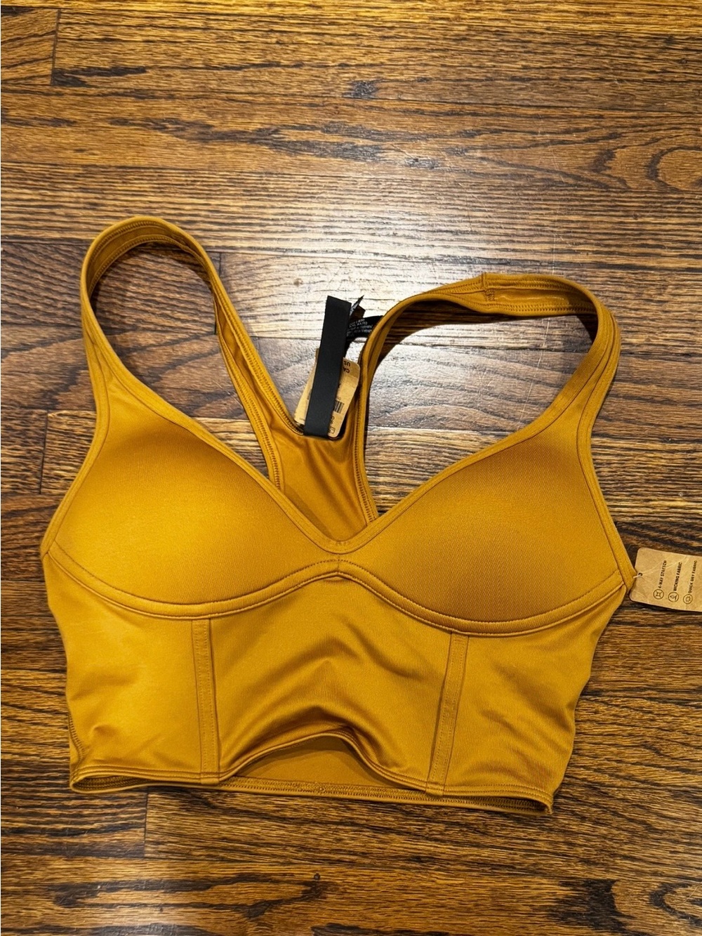 Tan Racerback Sports Bra by PINK